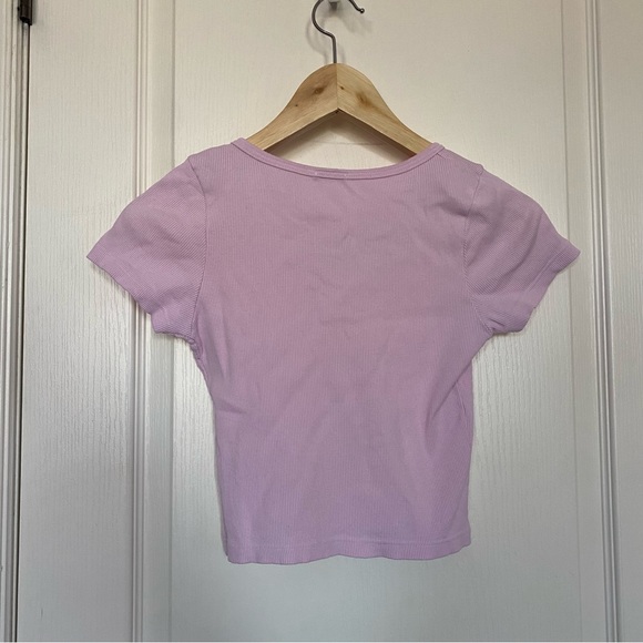 Brandy Melville Pink Button Top - Picture 2 of 3